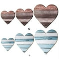 thumbnail image 3 of Esaierr Outdoor Wall Decor Heart Shaped Wooden Plaque Rustic Home Decor Wooden Wall Decor Brown 3PCS, 3 of 5