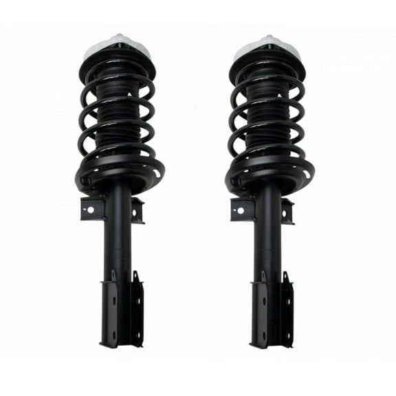 TRQ Front Strut & Coil Spring Assembly Set Driver & Passenger Sides Fits Select 13-15 Mercedes-Benz GLK250 10-15 GLK350