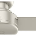 thumbnail image 5 of Hunter 52 inch Indoor Ceiling Fan No Light - Modern Ceiling Fan without Light, 3 Blades, Low Profile Mount, For Bedroom, Living Room, or Kitchen, Wall Control - Presto 52409, Matte Nickel, 5 of 16