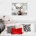 thumbnail image 5 of Nawypu Cabin Deer Wall Decor Hunting Wildlife Canvas Wall Art Rustic Pictures Country Paintings Artwork for Bedroom Living Room Farmhouse Decor, 5 of 6