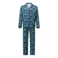 thumbnail image 7 of RUINIXCW Matching Christmas Pajamas for Family Long Sleeve Pine Tree Print Tops + Pants Set Loungewear, 7 of 7