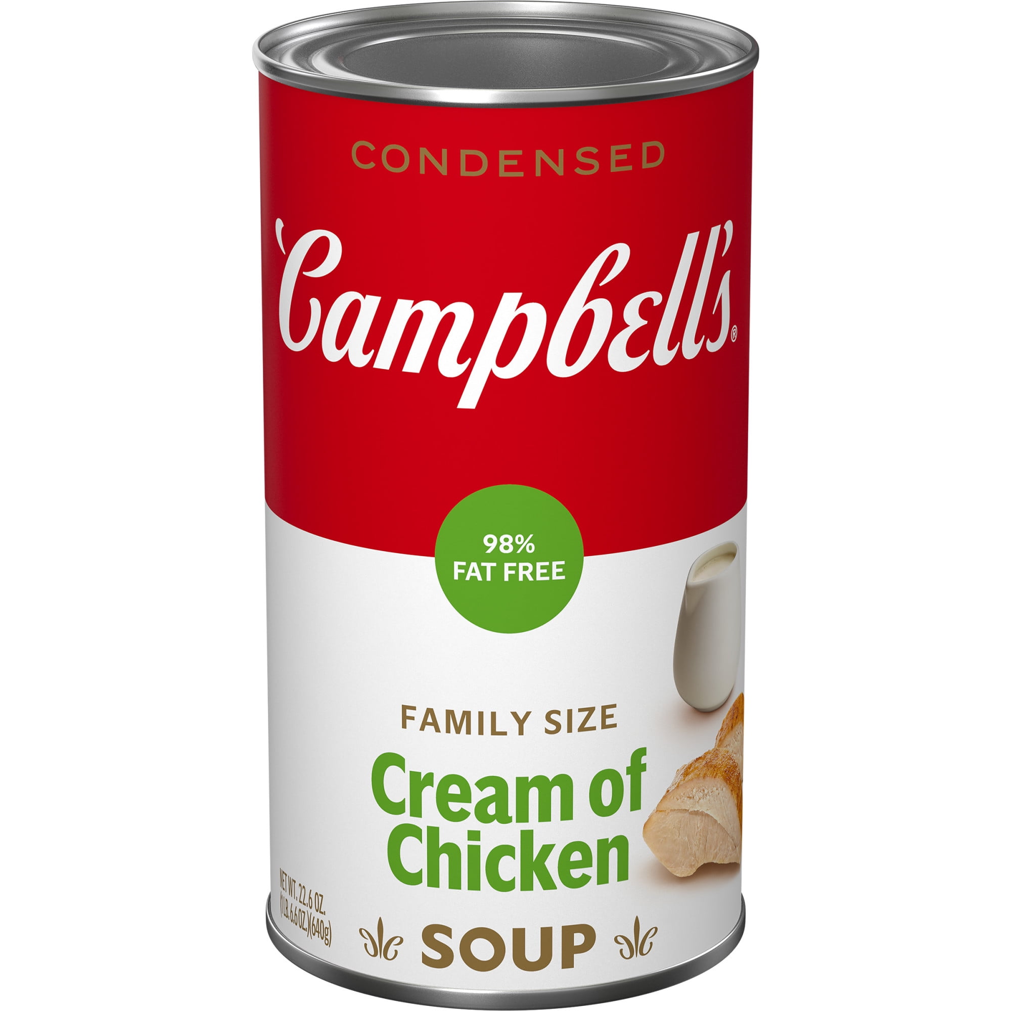 Campbell’s Condensed 98% Fat Free Cream of Chicken Soup, 22.6 Ounce Can