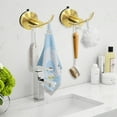 thumbnail image 4 of WAYCOM Suction Cup Hooks for Glass,Removable & Reusable SS Holders for Bathroom Towel 2pcs, 4 of 8