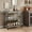 Grey, variant on Studyset Bar Cart,Bar Carts for The Home,3 Tier Bar Cart with Wheels,Portable Home Bar & Serving Carts,Rolling Cart with Wine Rack and Removable Tray,Industrial Serving Cart for Kitchen,Dining Room