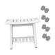 thumbnail image 3 of Banco de ducha, taburete, asiento de baño, cambiador de zapatos, regalo con estante de almacenamiento para Blanco, 3 of 9