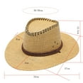 thumbnail image 2 of Tiqkatyck Cowgirl Hat Clearance Adult Unisex Summer Fashion Sunscreen Straw Cap Beach Casual Cowboy Hat Cowboy Hat for Women Western Style B, 2 of 2