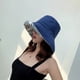 thumbnail image 5 of Sombrero de pesca de doble cara para mujer, gorro protector solar de verano para exteriores, 56-58cm de circunferencia, 5 of 5