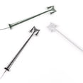 thumbnail image 3 of fastboy Model Train Lamppost with Ladder Courtyard Decorations LED Railway Light Two-Heads Track Lamp Table Scenery Accessories Gray (White Light) Green (White Light), 3 of 6