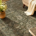 thumbnail image 5 of SIXHOME 6'x9' Area Rugs Washable Vintage Rugs for Living Room Distressed Floral Area Rug Indoor Soft Carpet Rugs for Bedroom Dining Room Office Throw Rugs Farmhouse Home Decor Green, 5 of 7