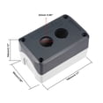 thumbnail image 2 of Caja de control de interruptor de botón de presión 22mm 2 orificio para botón a prueba de agua, 2 of 4