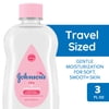 Johnson's Baby Body Moisturizing Oil, Liquid Mineral Oil for Baby Massage, Original, 3 fl oz