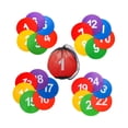 thumbnail image 2 of 24 Uds. Marcadores de puntos deportivos de 9 pulgadas discos planos antideslizantes con bolsa de malla puntos de agilidad de suelo conos de campo, 2 of 9