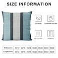 thumbnail image 6 of Awypu Pack of 2 Farmhouse Stripe Check Throw Pillow Covers Set Case Decorative Pillowcases Cushion Cover for Couch Bench Sofa Teal Blue, 6 of 6