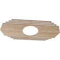 thumbnail image 2 of Ekena Millwork 40"W x 20"H x 10 1/2"ID x 1/4"T Chrysler Wood Fretwork Pierced Ceiling Medallion, Red Oak, 2 of 3