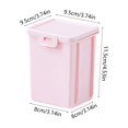 thumbnail image 2 of Tepsmf Macaron Color Rectangular Storage Box with Lid Desktop Plastic Small Organizer Container for Pens Crafts Desk Supplies, 2 of 6