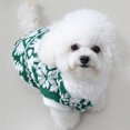thumbnail image 3 of FOCUSNORM Pet Christmas Clothes Reindeer Snowflake Pattern Warm Thick Button Down Winter Furry Plush Dogs T-Shirts, 3 of 9