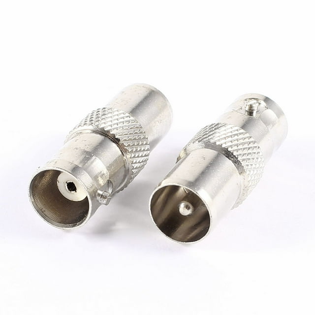 Adaptador de conector recto de 2 piezas BNC hembra a PAL TV macho