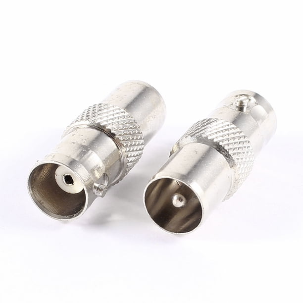 Adaptador de conector recto de 2 piezas BNC hembra a PAL TV macho