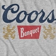 thumbnail image 6 of Coors Mens Miller Light Shirt, Graphic Coors Beer Logo Shirt Heather Grey – 2XL, 6 of 6