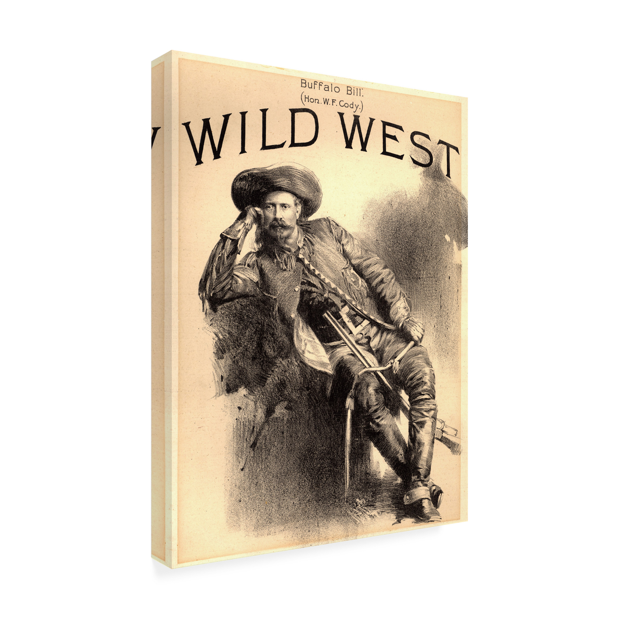 Trademark Fine Art 'Buffalo Bill' Canvas Art by Vintage Apple Collection