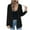 Black, variant on Women's Lightweight Open Front Long Sleeve Cardigan, Button Down Hooded Zip Up Casual Sweater, Fall Winter Loose Fit Knit Cover Up for Daily Wear and Outdoor Activities Blue XXL