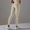 thumbnail image 4 of Nuevos pantalones de yoga de cintura alta sin costuras para mujer - Efecto lifting, tejido que absorbe el sudor - Leggings opacos para gimnasio/yoga, 4 of 6