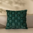 thumbnail image 6 of Spring Summer Yellow Color Flower Heart Throw Pillow Cover 18x18 Inch Set of 1 Easter Decoration Soft Plush Flower Jacquard Throw Pillows Cushion Case for Bedroom Sofa Holiday Festivals Home Decor, 6 of 7
