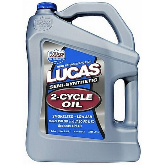 Lucas Oil 10115 Semi-Synthetic 2-Cycle Oil - 1 Gallon Jug