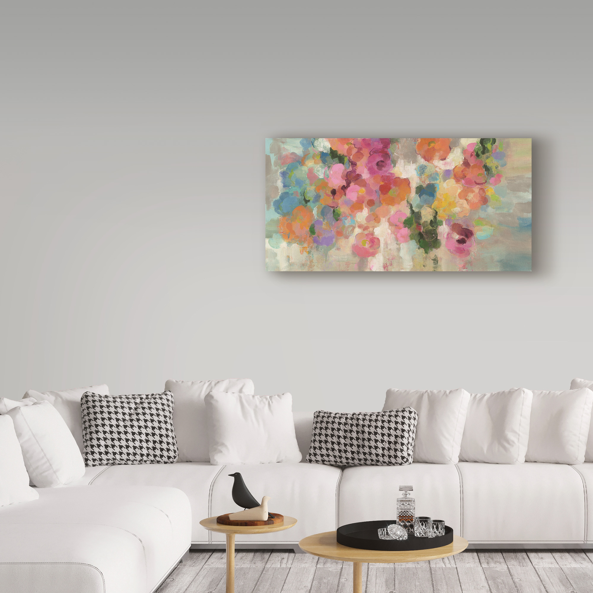 Silvia Vassileva 'Colorful Garden I Crop' Canvas Art