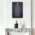 thumbnail image 3 of If Poem Canvas Wall Art, Black And White Poetry Poster, Print for Bedroom, Kitchen, Contemporary Decorative Painting for Home or Gift, 3 of 5