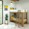 thumbnail image 1 of Max & Lily Lit Superposé, Cadre de Lit Moderne Mi-Siècle Simple sur Simple en Bois Massif pour Enfants, Pacane/blanc, 1 of 6