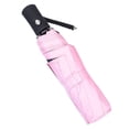 thumbnail image 1 of Paraguas automático completo, paraguas plegable portátil, resistente a los rayos UV, para días lluviosos y soleados, color rosa, 1 of 12