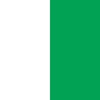 White/Kelly green