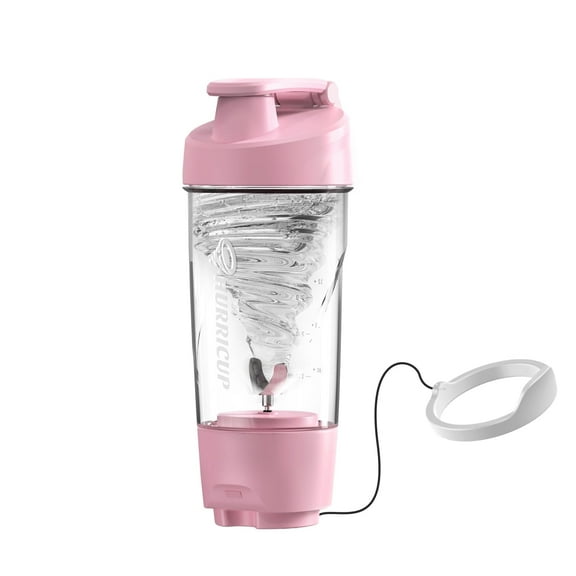 Wonder Core 22 oz Protein Shaker Bottle for Protein Shakes and Meal Replacements, Hand Mixing Mechanism, Leak Proof Shaker Cup for Nutrition, Whey Powder Smoothie Cup for Preworkout, Pink