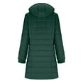 thumbnail image 4 of ZACPNCV Women's Long Winter Coat Waterproof Puffer Jacket Thickened Down Parka With Hood Olive Green M, 4 of 9