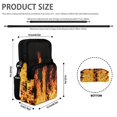thumbnail image 6 of Psesaysky Flame Pattern Print Crossbody Bags Stretch Polyester Crossbody Purse for Girls, Lightweight with Zipper Coin Purse, 6 of 7