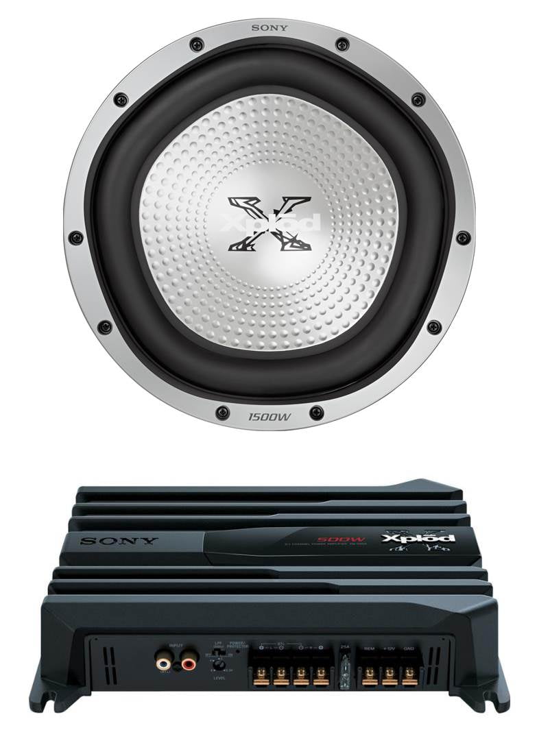 Sony car amplifier and woofer