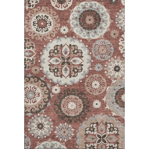 Dalyn Rugs Premium Machine Washable Mayfield AMF763 Paprika 5' x 7'6" Rug