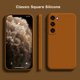 thumbnail image 1 of Funda de teléfono de silicona líquida cuadrada Original 1DS para Samsung Galaxy S22 S21 S20 Ultra Plus FE A72 A71 A52 A51 A32 A31 4G 5G Tan Jianjun unisex, 1 of 2