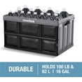 thumbnail image 6 of CleverMade Collapsible Storage Bin 62L Stackable, Obsidian 3 Pack, 6 of 10