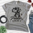 thumbnail image 2 of Pointer Mom T-shirt, Unisex Women's Shirt, German Shorthaired Pointer GSP Owner, Best Dog Mom Gift, Dark Heather Gray, X-Large, 2 of 6