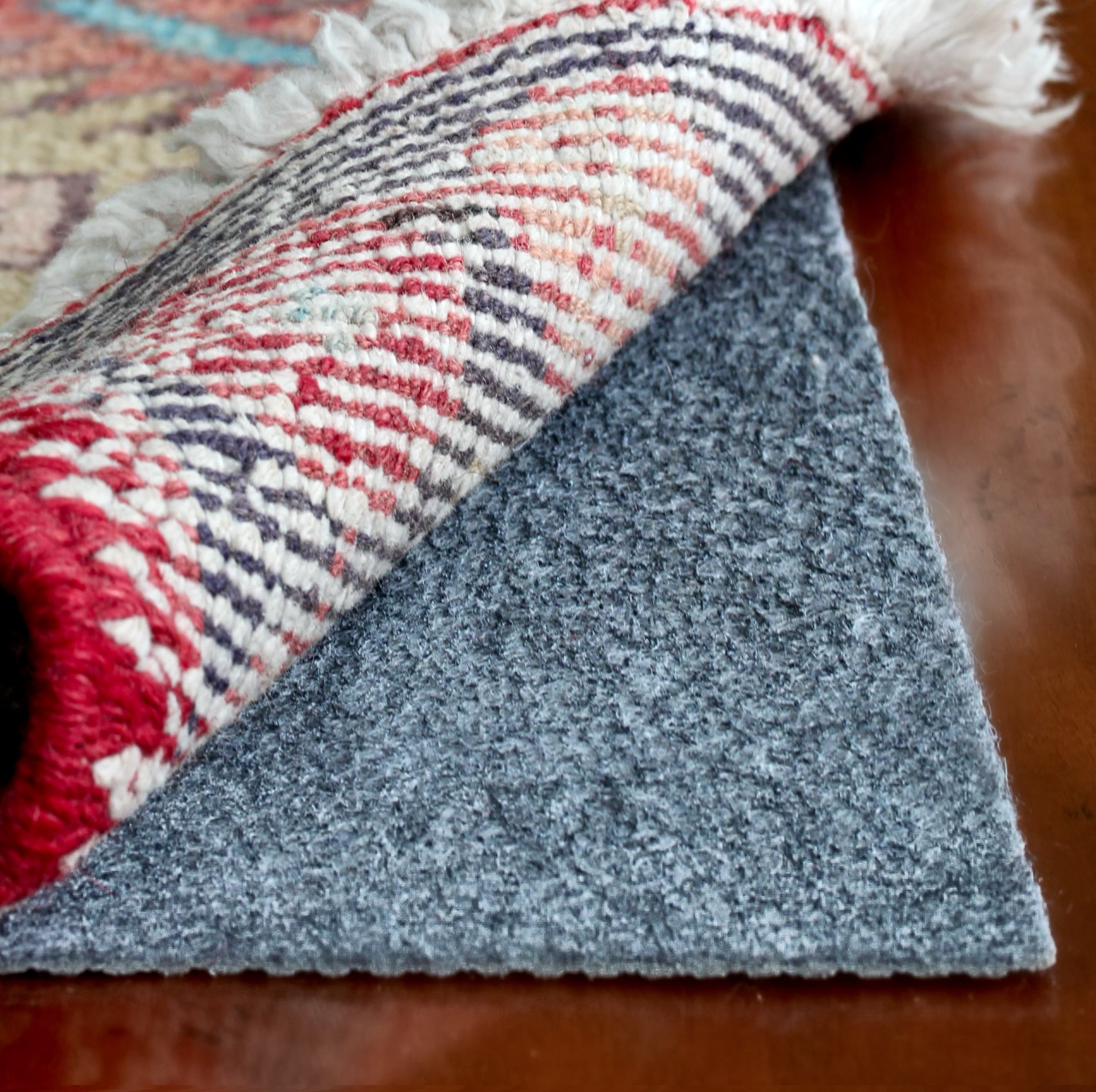 RUGPADUSA Dual Surface 8' Round 1/10" Thick Felt and Rubber