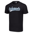 thumbnail image 2 of Men's Starter Black Colorado Avalanche Tailsweep T-Shirt, 2 of 3