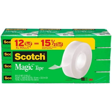 Scotch Magic Tape Refill 10-Pack - Clear Invisible Tape For Office & Home