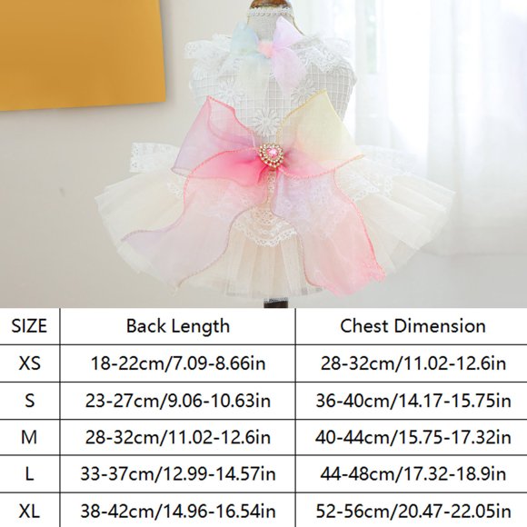 Fashionable Blingbling Tutu Dress With Elegant Lace For Extra Small And Small Puppies Perfect For Parties And Festive Celebrations