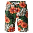 thumbnail image 2 of Flower Leaves Graphic Beach Shorts Pants Men 3D Printed y2k Surf Board Shorts Summer Hawaii Swimsuit Swim Trunks Cool Ice Shorts Fivean unisex, 2 of 2