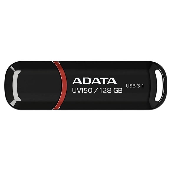 Unidad Flash USB 3.0 ADATA Dash Drive UV150 de 128GB. Color Negro. Adata AUV150-128G-RBK