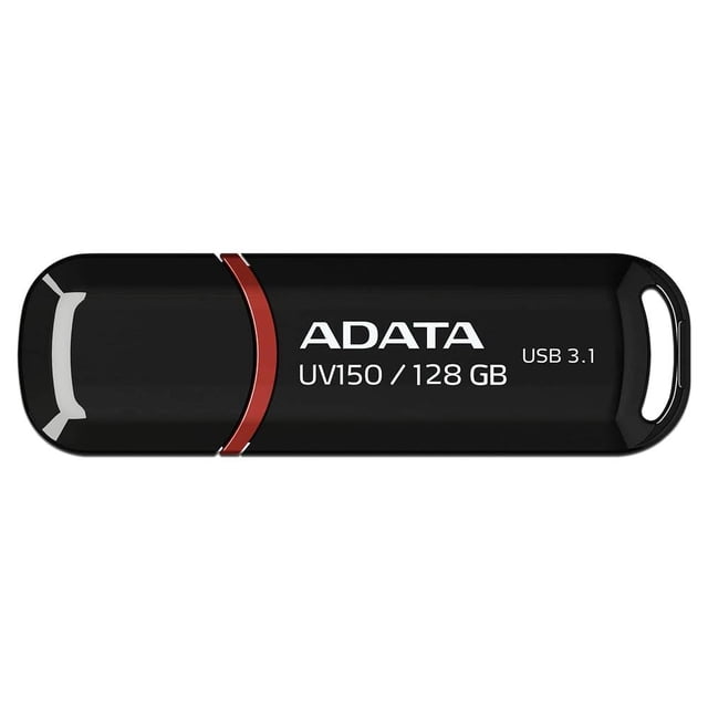 Unidad Flash USB 3.0 ADATA Dash Drive UV150 de 128GB. Color Negro. Adata AUV150-128G-RBK