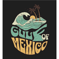 thumbnail image 2 of Gulf of Mexico Wave Text Youth Black Crew Neck Short Sleeve Tee-Medium, 2 of 2