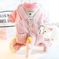 thumbnail image 3 of Thick Winter Dog Clothes Cartoon Dinosaur Four Legged Jumpsuit Fleece Warm Fake Two Pieces Cotton Jacket  Pet Clothes ShopWise Round, 3 of 9